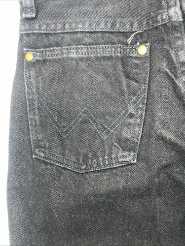 New Boys Black Wrangler Pro Rodeo Cowboy Cut Denim Jeans. 16 Slim B-31
