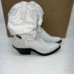 New Women’s White Capezio Short Cowboy Boots. SL437 5.5 5 1/2 M. 20-21