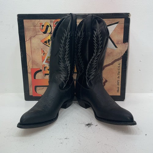 New Women’s Black Texas Brand Cowboy Boots. 4870 9.5 9 1/2 M. 16-132