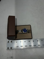 New Women’s Montana Silversmiths Silver Blue Watch. MT650 D-19