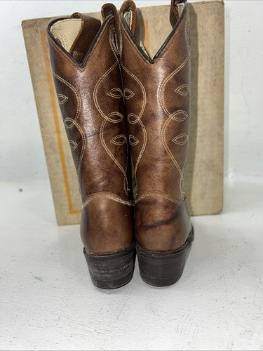 New Children’s Brown Texas Brand Cowboy Boots. C191 10 D. 24-47
