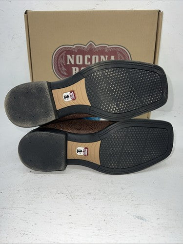 New Women’s Brown And Blue Nocona Cowboy Boots. NK5050  6 D. 20-134
