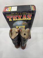 NEW Men’s Brown / Black Texas  Brand Western Boot Size 7.5. 2-1.