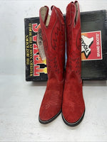 New Woman’s Red Texas Brand Cowboy Boots. S 4906 7 M. 18-41