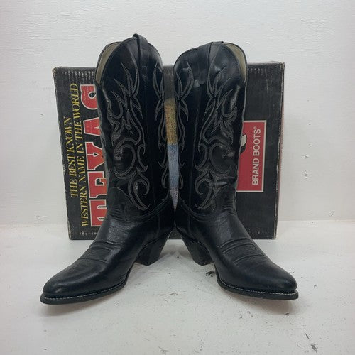 New Women’s Black Texas Brand Cowboy Boots. 4700 10 M. 15-135