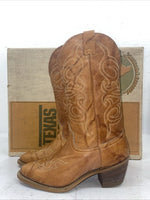 New Women’s Brown Texas Brand Cowboy Boots. L 244 7 M. 18-86