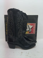 New Mean Black Texas Brand Cowboy Boots. 7800 11 D. 9-88