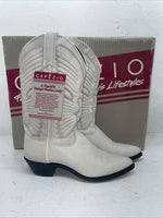 New Women’s White Capezio Cowboy Boots. L 287 7 M. 18-19