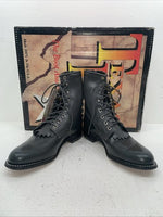 New Women’s Gray Lace Up Texas Brand Cowboy Boots. 4442 9 M. 15-25