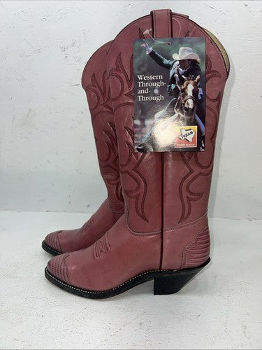 New Women’s Pink Texas Brand Cowboy Boots. 4903 6.5 6 1/2 M. 19-109