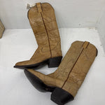 NEW Sanders Western Tan Cowboy Boots, Men 7D. 1-16