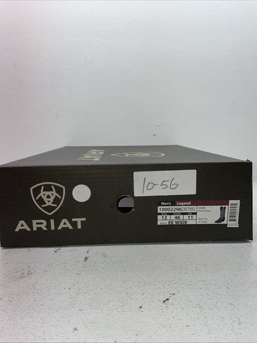 New Men’s Black Ariat Cowboy Boots. 10002296 12. 10-56