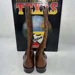New Women’s Brown Texas Brand Cowboy Boots. All Leather C 721 5.5 5 1/2 A. 20-19