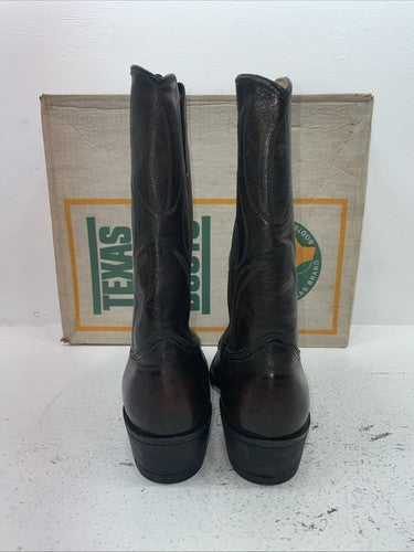 New Men’s Brown Texas Brand Cowboy Boots. 6611 11 D. 9-23