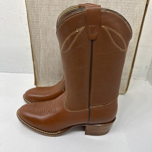 NEW Men’s Brown Western Cowboy Boot, Texas Brand. Size 5D. #1-4