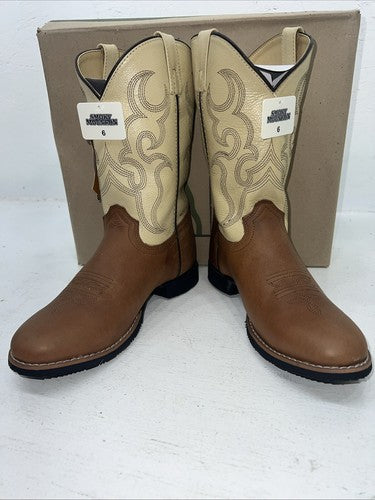New Women’s Brown Smoky Mountain Cowboy Boots. 3130 Y 6 D. 20-117