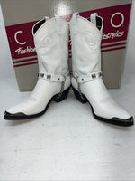 New Women’s White Capezio Cowboy Boots. L607 6 M. 20-135