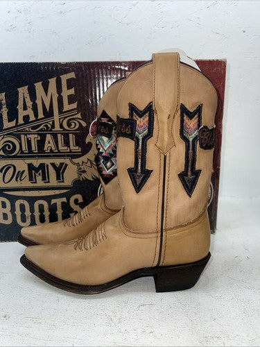 New Women’s Brown Laredo Cowboy Boots. 3122 7.5 7 1/2 M. 17-67