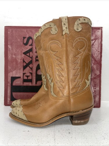 New Women’s Brown Texas Brand Cowboy Boots. L 192 8.5 8 1/2 M. 15-10