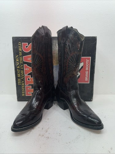 New Men’s Brown Texas Brand Cowboy Boots. 7673 12 D. 8-11