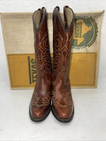 New Women’s Brown Texas Brand Cowboy Boots. L243 5.5 5 1/2 M. 20-61