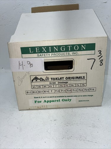 New Women’s Black Velvet Lexington Dressage Riding Helmet. 12-124 7 3/8. 12-90