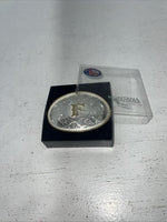 New Women’s Montana Silversmiths Medium Oval “F” Belt Buckle. 700F A-109