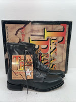 New Women’s Gray Lace Up Texas Brand Cowboy Boots. 4442 9 M. 15-25