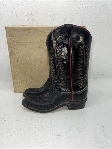 New Women’s Tony Lama Cowboy Boots. 1244 Black Boots. 6 B. 20-10