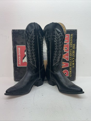 New Women’s Black Texas Brand Cowboy Boots. 4800 8.5 8 1/2 M. 16-107
