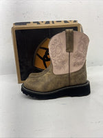New Women’s Ariat Cowboy Boots 10000828 Brown/pink Boots 6 B 20-9