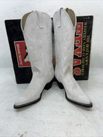 New Women’s White Texas Brand Cowboy Boots. L 198917 7.5 7 1/2 M. 17-72