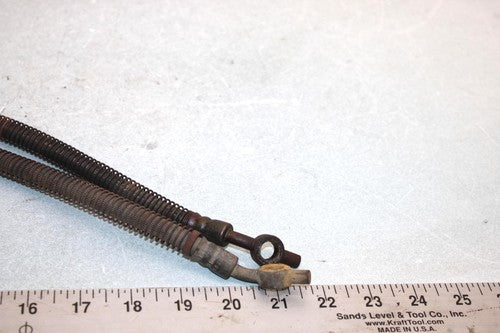 92 Kawasaki Bayou 300 4x4 Oem Front Brake Hose Soft Line Pair 43095-1087 AK12