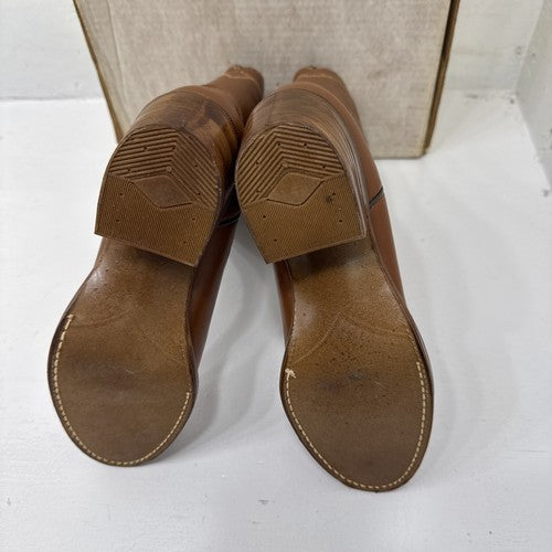 NEW Men’s Brown Western Cowboy Boot, Texas Brand. Size 5D. #1-4
