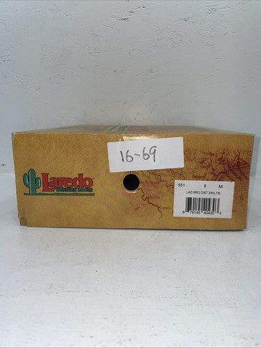 New Women’s Brown Lace Up Laredo Cowboy Boots. 551 8 M. 16-69