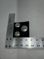 New Women’s Montana Silversmiths Silver Gold Button Cover And Earrings. A-70