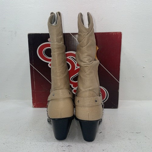 New Women’s Tan Dingo Cowboy Boots. 526 10 W. 17-128