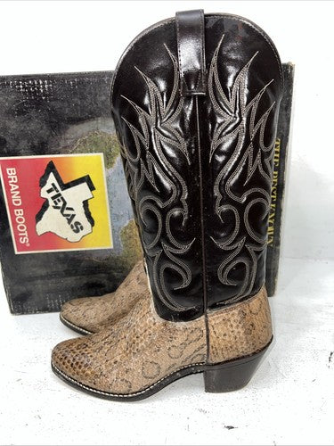 New Women’s Brown Texas Brand Cowboy Boots. L 199009 7.5 7 1/2 M. 17-93