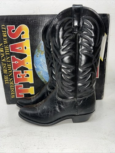 New Women’s Black Texas Brand Cowboy Boots. 4240 6 M. 19-11
