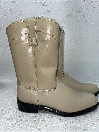 New Women’s Cream Texas Brand Cowboy Boots. 6829 7.5 7 1/2 M. 17-96