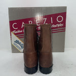 New Women’s Brown Lace Up Capezio Cowboy Boots. L 549 10 M. 15-146