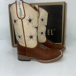 New Children’s Brown DBL Barrel Cowboy Boots. 10.5 10 1/2 D. 24-57