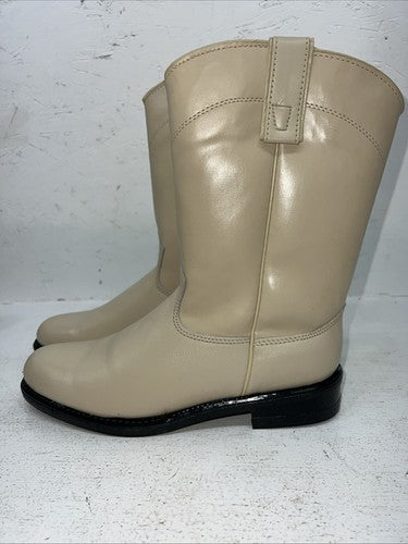 New Women’s Cream Texas Brand Cowboy Boots. 6829 7.5 7 1/2 M. 17-96
