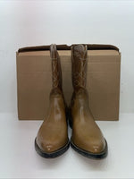 New Men’s Brown Justin Cowboy Boots. L 7042 11.5 11 1/2 D. 9-38