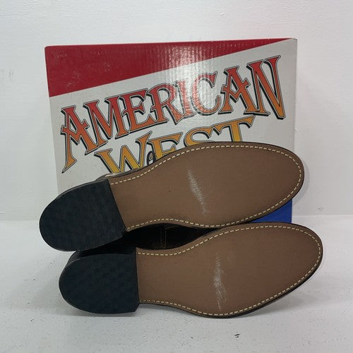 New Women’s Brown Lace Up American West Cowboy Boots. 5975 10 M. 15-124