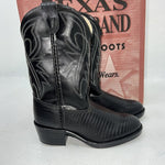 New Children’s Black Texas Brand Cowboy Boots. C105 11 D. 24-67