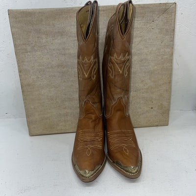 New Women’s Brown Texas Brand Cowboy Boots. S4514 5.5 5 1/2