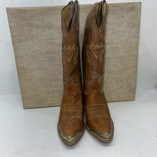 New Women’s Brown Texas Brand Cowboy Boots. S4514 5.5 5 1/2
