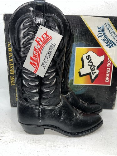 New Women’s Black Texas Brand Cowboy Boots. 4240 6 M. 19-11