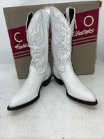 New Women’s White Capezio Cowboy Boots. L 407 7.5 7 1/2 M. 17-17